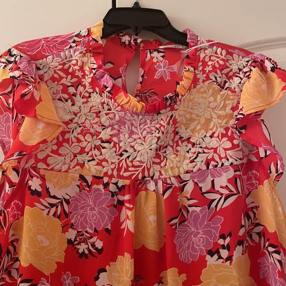 NEW Prep Obsessed Among The Flowers Floral Top - Picture 11 of 12